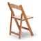 Atlas Commercial Products Wood Folding Chair, Natural with Ivory Pad WFC5NTIC - alternate 5
